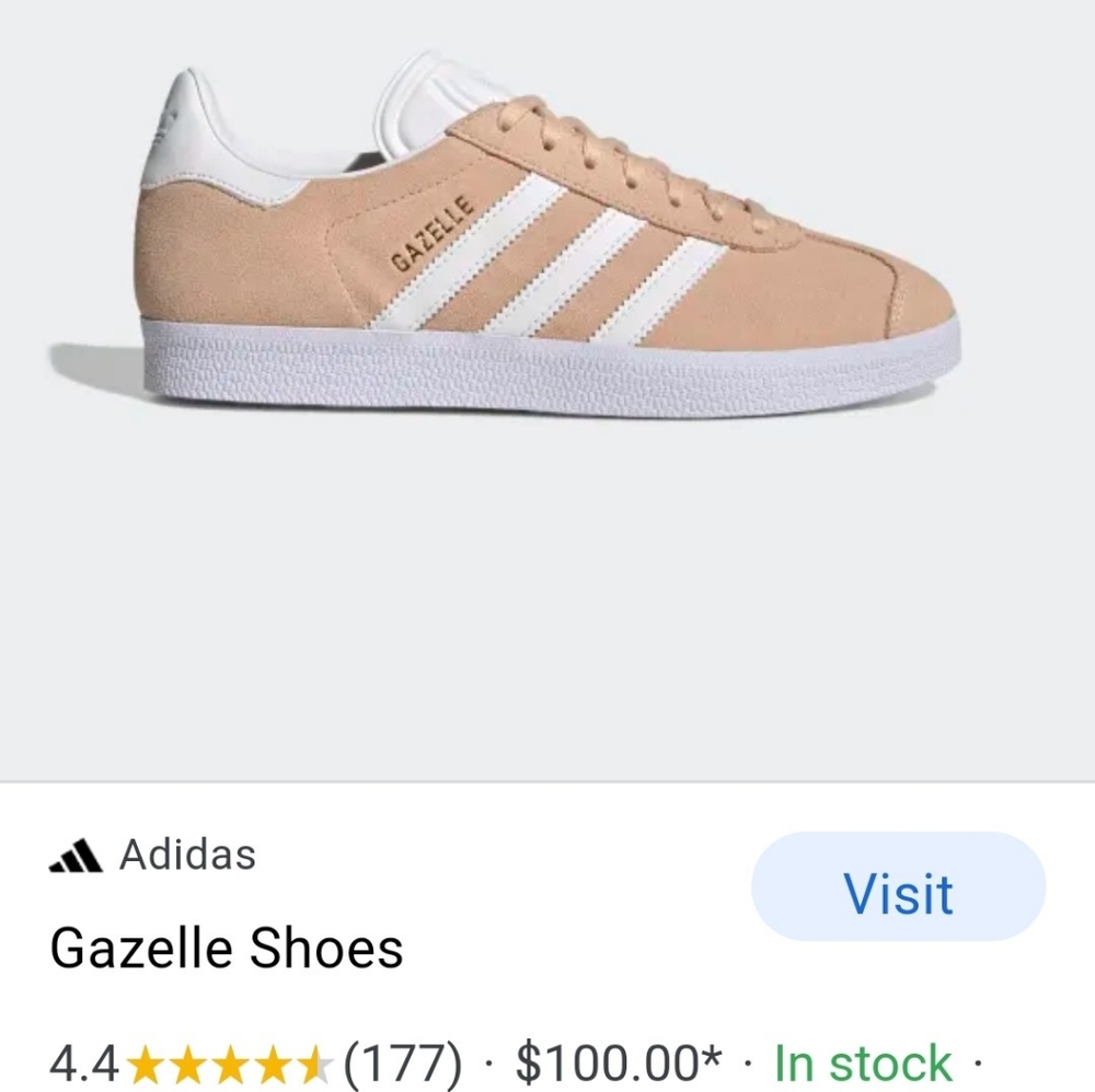 BRAND NEW in the box light pink adidas gazelles size 9